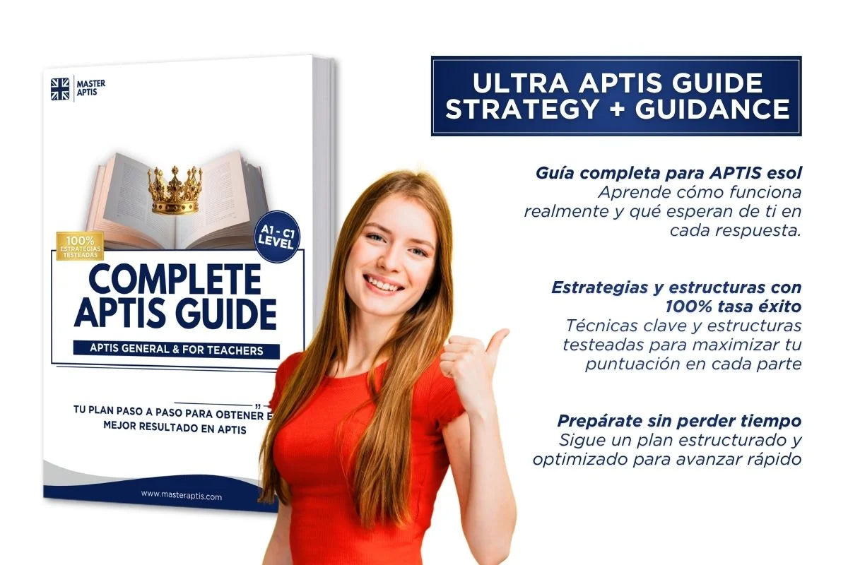 Apuntes APTIS ESOL descargables en PDF con gramática y vocabulario