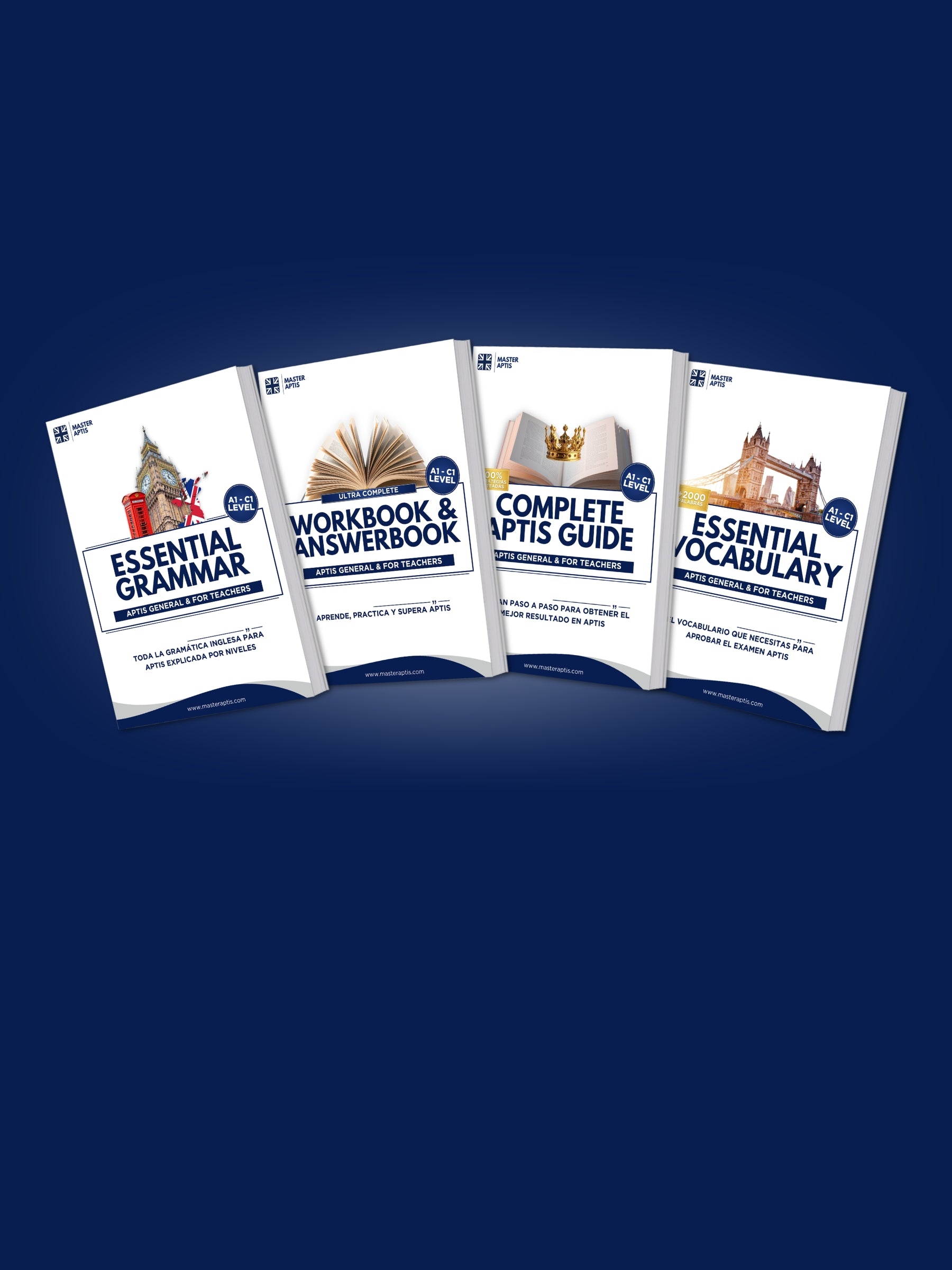 Curso APTIS ESOL con apuntes en PDF, gramática, vocabulario y exámenes de práctica