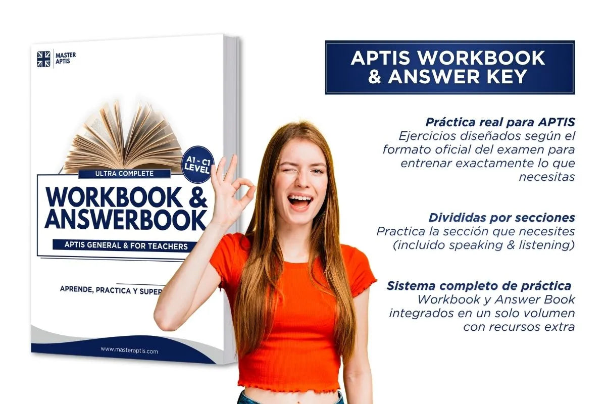 Ejercicios prácticos del examen APTIS ESOL con soluciones en PDF