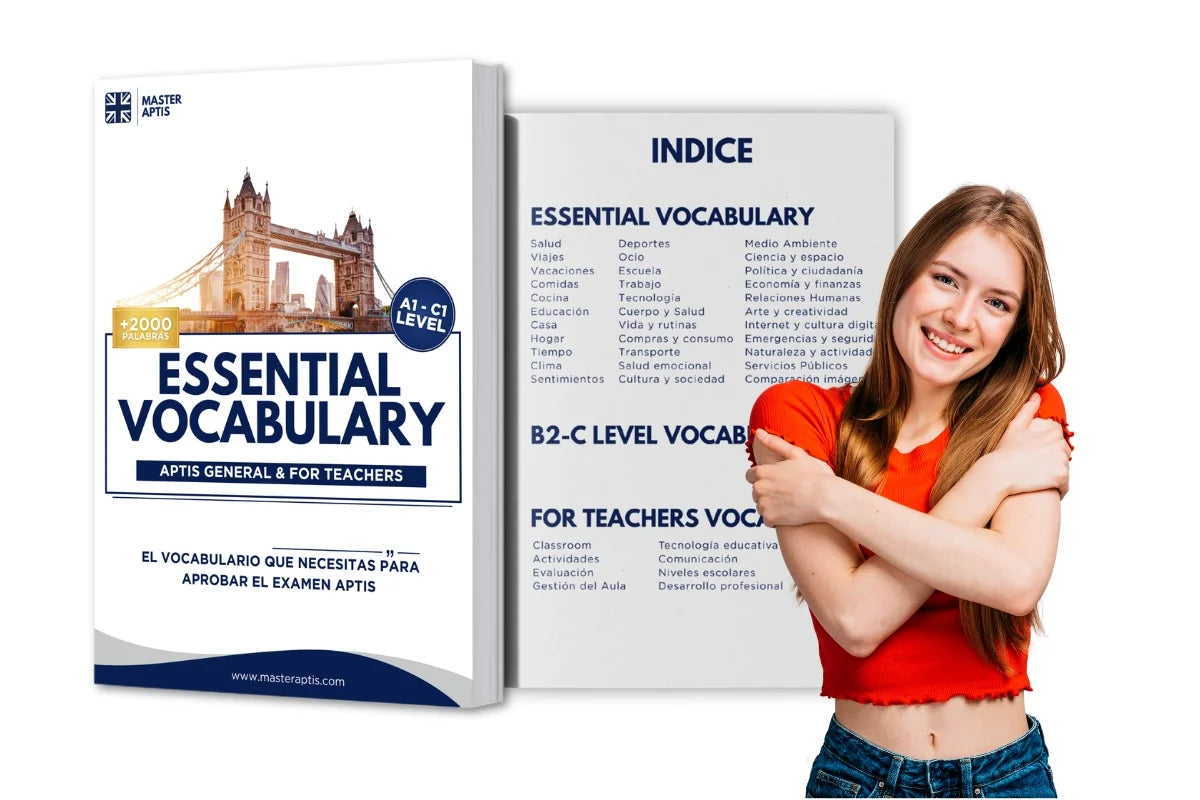 Lista de vocabulario clave para aprobar el examen APTIS ESOL de Inglés