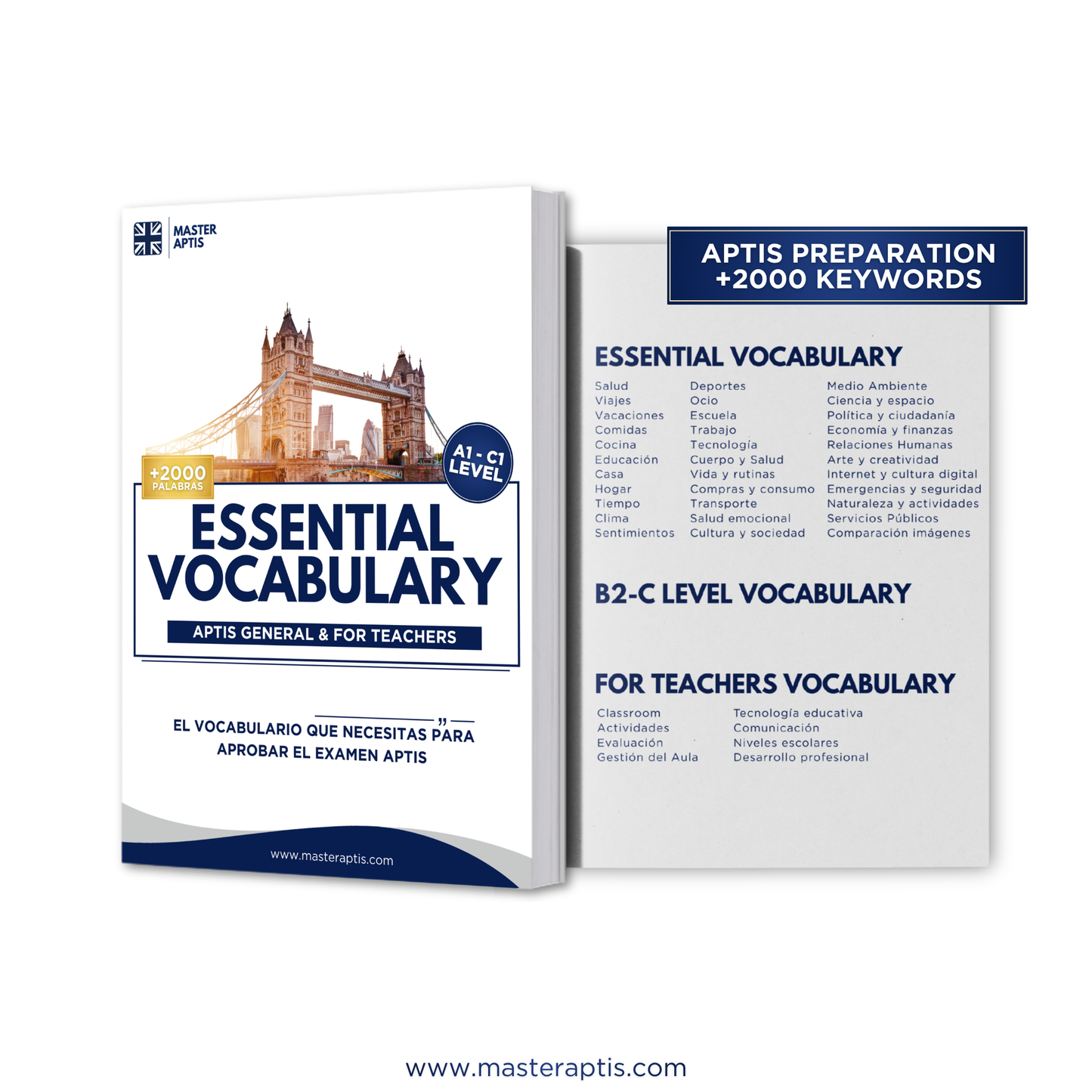 Vocabulario para el examen aptis esol ingles