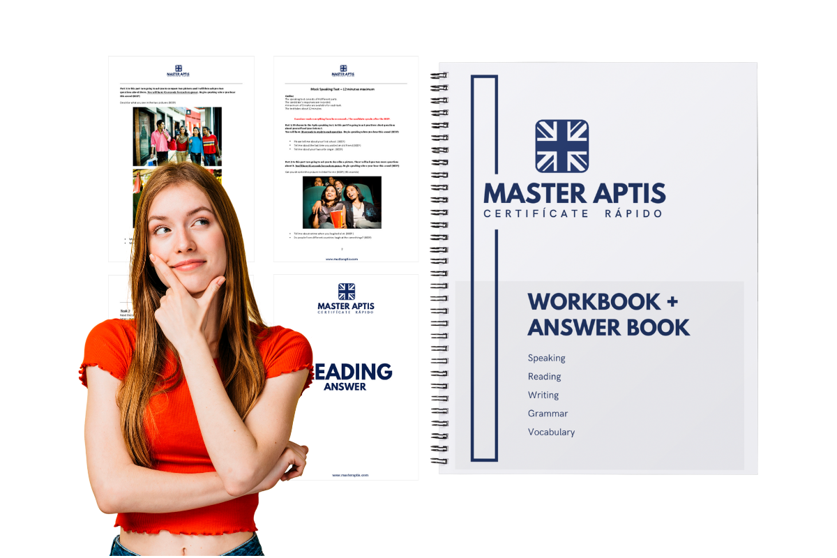 Simulacro real del examen ingles APTIS con formato oficial british council