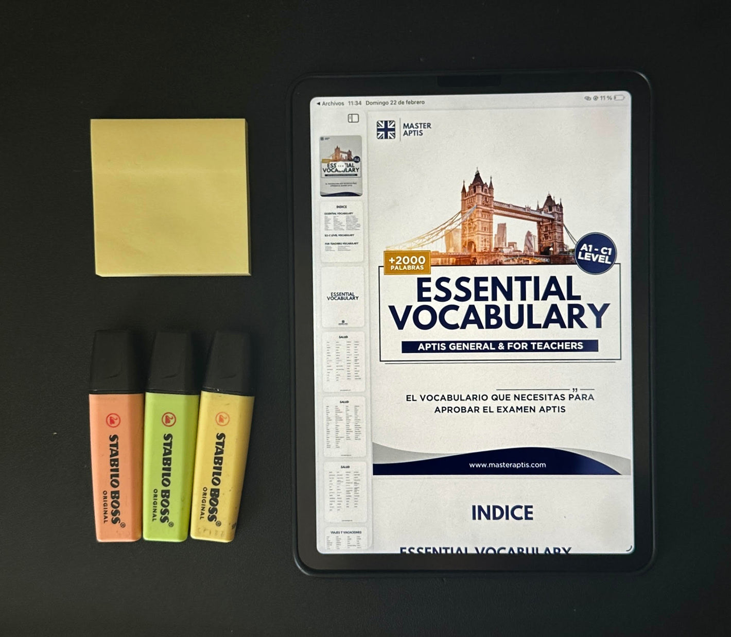 Vocabulario aptis general y aptis for teachers british council